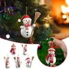Suprimentos de Natal Boneco de Neve de Natal Único Pingente Decorativo Acrílico Pendurado Decorações de Feriado para Árvore de Natal