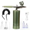 Dispositivo de Injeção de Oxigênio Hidratante de Beleza Elétrico, Aerógrafo para Esmalte, Pistola de Spray para Gradiente de Nail Art, Pistola de Spray para Confeitaria, Caneta de Spray Colorida para Miniaturas
