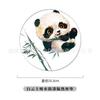 Posavasos de corcho de cerámica redondos con diseño de panda y flores, con aislamiento térmico, absorbentes y antideslizantes, venta al por mayor de fábrica