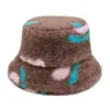 Sombreros de Invierno Transfronterizos para Mujer, Nuevos Sombreros Cálidos de Otoño e Invierno, Sombreros de Pescador con Estampado Floral de Lana de Cordero, Sombreros para el Sol, Sombreros de Pescador para Mujer