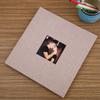 Álbum familiar DIY adhesivo hecho a mano con álbum de fotos de lino minero caliente transfronterizo