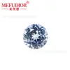 Corindón de Gema Cultivada Redondo Importado 3mm-10mm Piedras Sueltas Suministro Directo de Fábrica Accesorios para Joyería