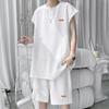Traje Chaleco Sin Mangas Hombre Verano Ropa de Verano para Hombre talla extra Marca de Moda Masculina Holgado Más Fertilizante Pantalones Cortos Talla Extra Verano Casual