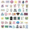 50 adesivos de grafite inspiradores e encorajadores transfronteiriços para decorar cadernos DIY, capas de celular, material de papelaria e como adesivos de recompensa à prova d'água