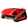 Robô Cortador de Grama Agrícola Pequeno para Casa com Esteiras Controle Remoto Cortador de Grama Todo-o-Terreno Roçadora Automática