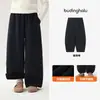 Pudding Haru Roupa de Outono Meninas Roupa Infantil Calça Versátil Outono 2026 Novo Estilo Calça Casual Xadrez com Plus Veludo Infantil