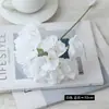 Buquê de flor de hortênsia artificial tipo pirulito para decoração de cena, pequeno buquê de hortênsia artificial de alta qualidade para casamentos, flores artificiais