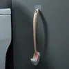 Cepillo de Toiletas Grueso de Doble Cara con Mango Largo para Limpiar Esquinas, Cepillo de Limpieza para Baño para Espacios Curvos