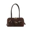 Bolso de Hombro Nuevo de Primavera para Mujer 2026 Estilo Retro de Nicho Bolso de Concha para Dama Bolso Cruzado Simple de Moda