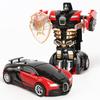 Deformação infantil brinquedo carro inércia impacto um-clique deformação menino quebra-cabeça colisão deformação autobot tenda atacado
