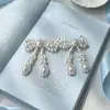 Collar y Pendientes Vintage de Lazo Grueso con Perlas Estilo Francés, Lujo Ligero, Elegante, Moda de Alta Gama, Joyería Estilo Socialité para Mujeres