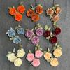 Peonía de 3 cabezas Flores Artificiales, Flores Hechas a Mano para Bodas, Flores de Seda, Flores Decorativas Artificiales, Arreglos para Bodas al por Mayor, Flores de Piso