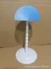 Soporte para peluca con forma de hongo, soporte para peluca, soporte para peluca, estante de almacenamiento con superficie de tela de encaje, soporte para peluca para hombres y mujeres