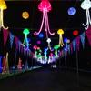 LED Animal Marinho Pingente Forma de Água-viva Luz Quadrada Ao Ar Livre Luminosa Luz LED Forma de Sonho Festival de Luzes