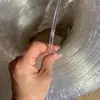 Tubo transparente con núcleo de cuerda trenzada hecho a mano, tubo con núcleo de cuerda de escamas de dragón, núcleo de llavero, acero inoxidable, hebilla magnética, tubo de cinabrio
