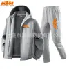 Conjunto de Dos Piezas de Chaqueta y Pantalones Holgados y Cómodos de Moda Otoño e Invierno Transfronterizo para Hombre Traje Casual con Capucha y Terciopelo Extra Listo para la Venta
