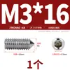 Aço Inoxidável 304/316 Soquete Sextavado Ponta Afiada Parafuso de Fixação Cabeça Cega para Máquina M4M5M6M8M10