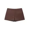 Ropa de Mujer al por Mayor Transfronteriza Estilo Europeo y Americano Primavera y Otoño Nuevo Color Sólido Casual Moda Estilo Callejero Traje Pantalones Cortos Pantalones Versátiles