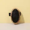 Escova de Cerdas de Porco Transfronteiriça, Escova de Massagem e Esfoliação, Escova Corporal Portátil, Escova de Banho Oval Redonda Personalizada, Escova de Banho He Mu
