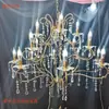 Nova luminária pendente de ferro forjado adereços de casamento luminária pendente de cristal acrílico transparente marcador de corredor luminoso luzes de decoração de casamento