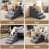 Escaleras para Mascotas Transfronterizas, Escalera para Perros, Escalera para Mascotas, Escaleras para Cachorros, Escaleras para Cama de Mascota, Suministros para Mascotas Desmontables y Lavables