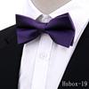 Nueva Corbata de Anacardo para Hombre Accesorios de Traje de Boda de Alta Gama Moda Pajarita Negra Roja de Doble Capa