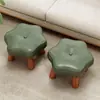 Banqueta Pequena para Uso Doméstico na Sala de Estar, Banqueta de Sofá Pequena de Luxo Leve com Capa Macia, Banqueta Baixa, Banco Pequeno Resistente e Durável, Banqueta Simples para Trocar de Sapatos