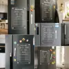 Imán para Refrigerador Calendario Tablero de Mensajes Pegatina de Exhibición Hogar Magnético Borrable Planificador Nota de Escritura Tablero Acrílico