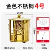 Incensário dobrável para uso doméstico durante o Festival Qingming, incensário de aço inoxidável na cor dourada, modelo novo, durável para uso externo