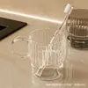 Vaso para Enjuague Bucal Simple Transparente de Plástico Cristalino Vaso Bucal Vaso para Dientes Vaso para Enjuague Bucal para Lavar