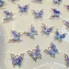 Colgante de Flor de Mariposa Colorida Fantasía Material para Manualidades con Cuentas Pulsera Collar Pendientes Joyería Accesorios de Cuentas Sueltas