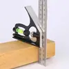Regla de ángulo recto, Regla de ángulo, Regla de ángulo para carpintería engrosada de acero inoxidable de 90 grados, Regla de ángulo en forma de L de acero, Regla de ángulo combinada