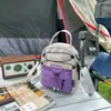 Bolsa de ombro pequena multifuncional para esportes ao ar livre, mochila leve para viagens, caminhadas, acampamento, bolsa de ombro portátil para celular para caminhada