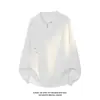 Colección Otoño 2026: Sudadera de algodón blanca estilo Hong Kong, talla grande, cuello en V, manga larga, tallas M-5X, HW261100-Extra P31