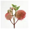 Cabeça de Flor de Cardo Exquisita Simulação Cor de Outono DIY Arranjo Floral Artesanal Guirlanda Buquê Flor de Videira Fazendo Acessórios de Flores Artificiais