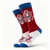 Calcetines de Jacquard de Media Pantorrilla con Tema de Bandera Americana Transfronterizos, Calcetines Personalizados de Moda para el Día de la Independencia, Calcetines de Algodón Jacquard Unisex de Alta Venta