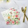 En stock coloridas creativas temática feliz cumpleaños impresas servilletas flores y plantas servilletas festivas transfronterizo