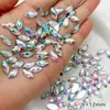 Malha de Strass Formato Olho de Cavalo Resina Flats Fundo Diamante Super Brilho Roupas Sapatos Bolsa Acessórios Adesivos Joias DIY Acessórios