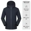 Jaqueta de Trabalho Leve de Alta Qualidade com Capuz Corta-Vento para Ciclismo à Prova de Vento Repelente à Água Slim-Fit para Exterior Jaqueta Softshell Personalizada