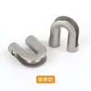 Fivela antiderrapante de metal, fivela em formato de U de sino para roupa, moletom, chapéu, fivela tipo nariz de porco, fivela de mola plana para acessório, trava de corda