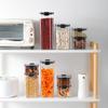 Tarro para granos de cocina caja sellada para granos estilo japonés plástico cocina tarro de almacenamiento transparente hebilla tarro sellado almacenamiento de cocina