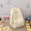 Mochila Niñas Estudiantes Universitarias Fresca Simple Versátil Ligera Gran Capacidad Alta Apariencia Nicho Estudiantes de Secundaria Bolsa de Doble Hombro