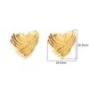 Brincos de Titânio de Alta Qualidade Acessíveis de Luxo Europeus e Americanos Transfronteiriços Brincos Geométricos de Aço Inoxidável Ouro 18K Moda Feminina Atacado
