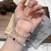 [Qiaoen] Pulsera de Cristal Blanco Natural Corte Recto Pulsera al por Mayor Blanco CP Lapislázuli Lapislázuli Lapislázuli Diseño Versátil