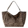 Bolsos Bolso de Mujer Nuevo 2020 Bolso de Hombro Estampado Leopardo Bolso Casual para Compras Gran Capacidad Moda Europea y Americana Bolso Tote de Color Sólido