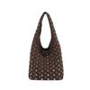 Bolsa Feminina Moda Europeia e Americana Transfronteiriça 2025 Novo Estilo Bolinhas Rebite Bolsa de Ombro de Abaixo do Braço Bolsa Tote