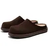 Novos Sapatos Meio Abertos Birkenstock Retrô de Primavera e Outono Moda Masculina Solado Grosso Slip-on Fechados na Ponta para Uso Externo