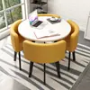 Juego Simple de Mesa y Sillas para Recepción, Mesa de Negociación, Mesa y Sillas para Recepción de Tienda de Uso Comercial, Mesa Redonda Pequeña para Oficina y Ocio