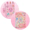 Libro de Pegatinas en Espiral de Princesa para Niños Ropa para Vestir DIY Pegatinas sin Cortar Escenarios de Vestir de Dibujos Animados para Niñas Educativo
