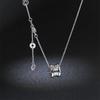 Collar con colgante de acero de titanio y resorte, estilo moderno, con personalidad, cadena para clavícula, estilo clásico, combina con todo, diseño de nicho.